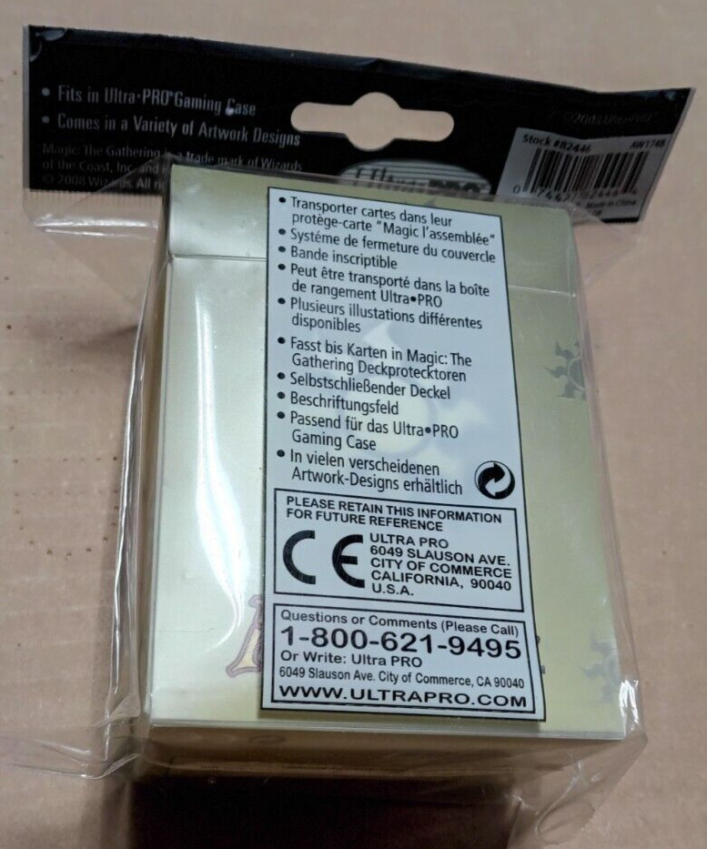 Ultra Pro White Mana Symbol Deck Protector Box (UP82446)