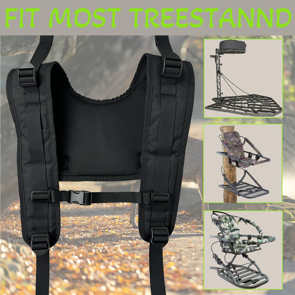 Lightweight Universal Tree Stand Transport Backpack with Adjustable Straps