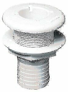 Forespar 2" Hose Plastic Mushroom Head Thru-Hull Fitting White 906032