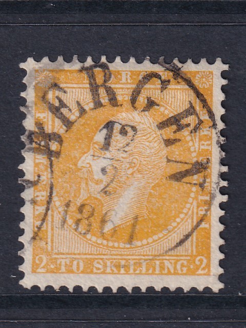 Norway 1856 YV 2 CANC VF