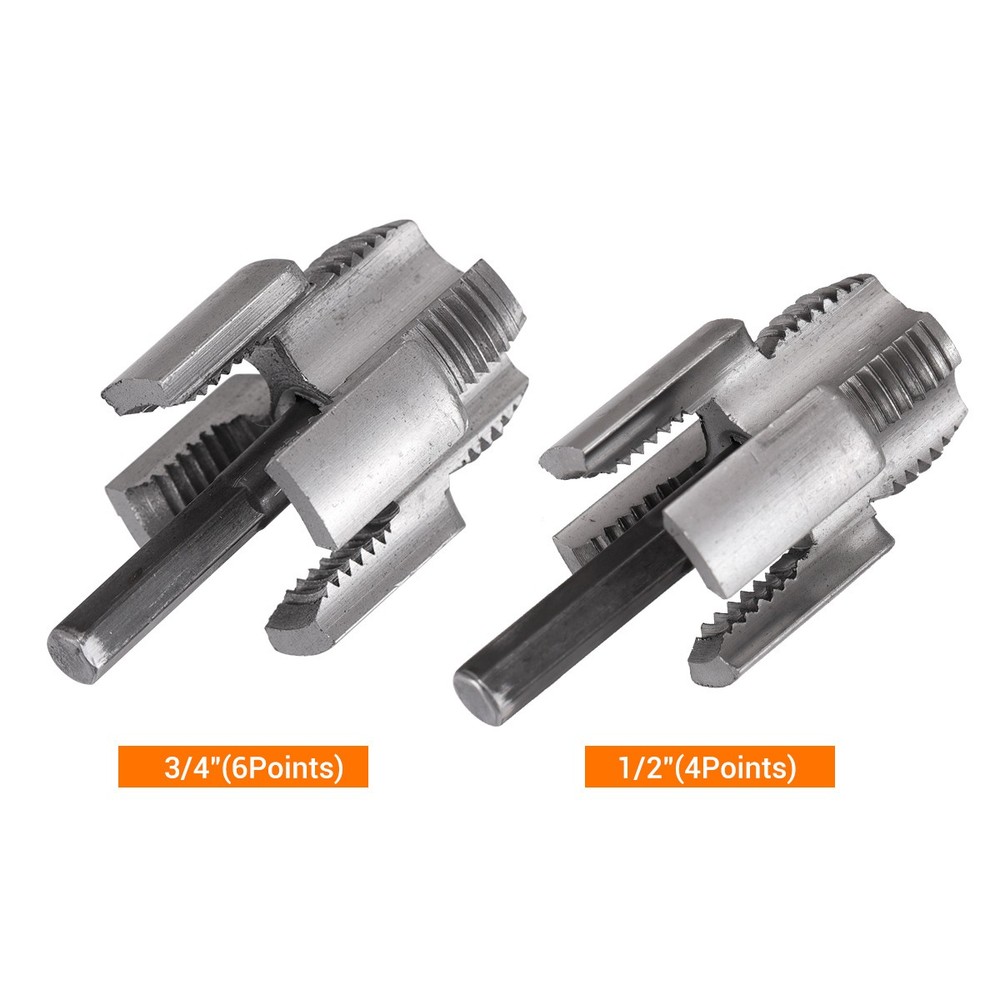 2Set Integrated Internal&External Pipe Threading Tool For 1/2'' 3/4'' Water Pipe