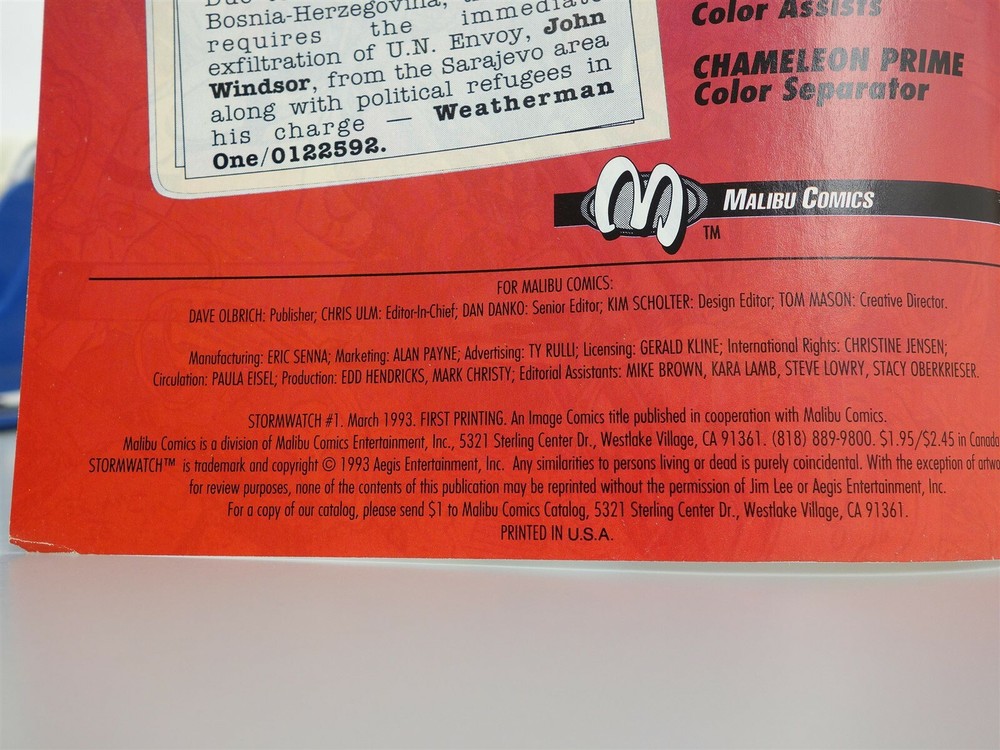 Stormwatch #1 1993 (Image Comics)