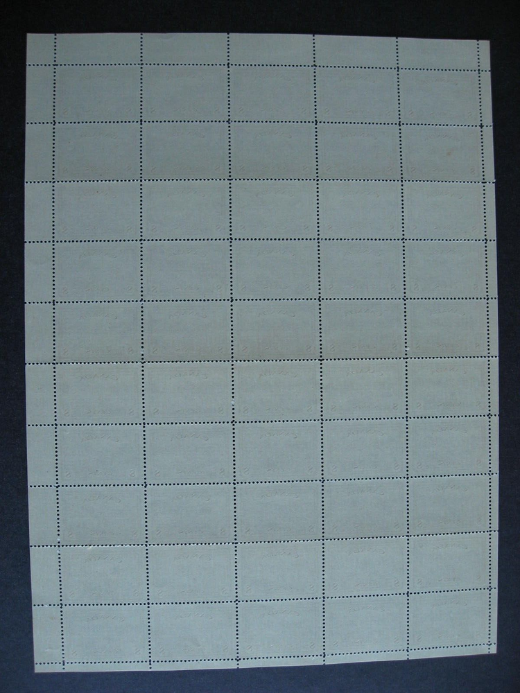 Canada full sheet 50 MNH Sc 268 folded 3,6,9 horizontal rows