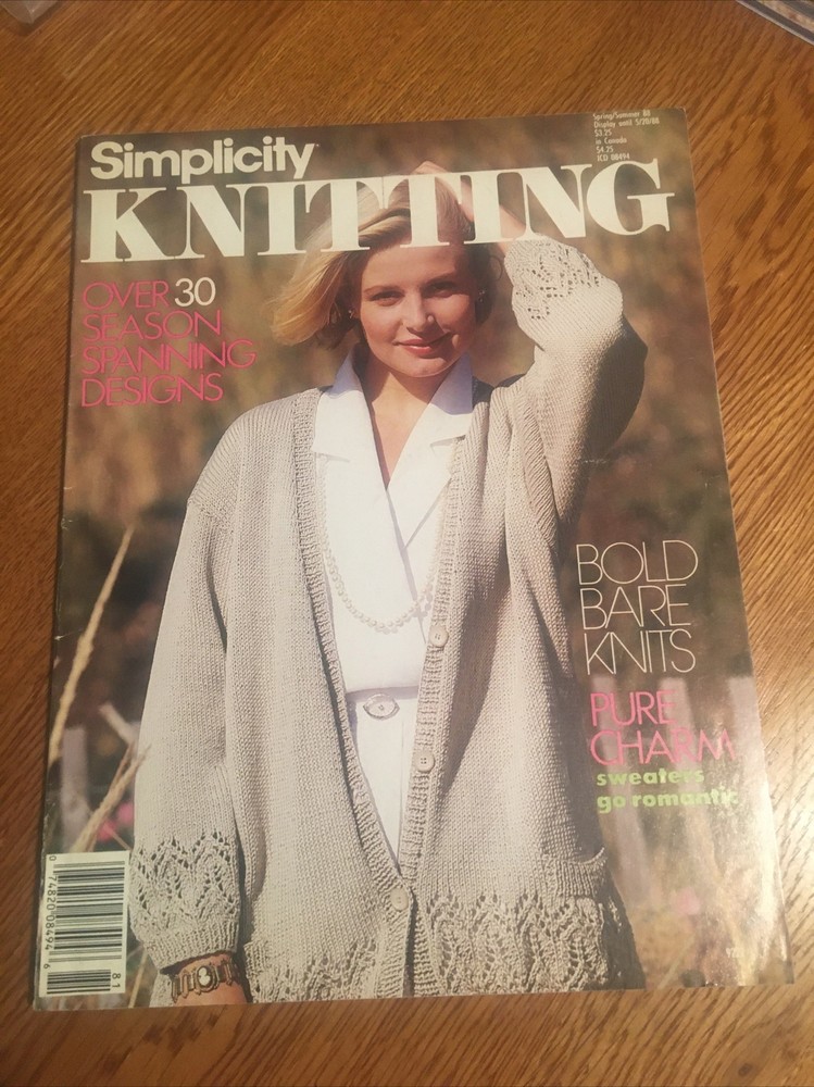 Simplicity KNITTING .  Spring /Summer 1988. MSC 2