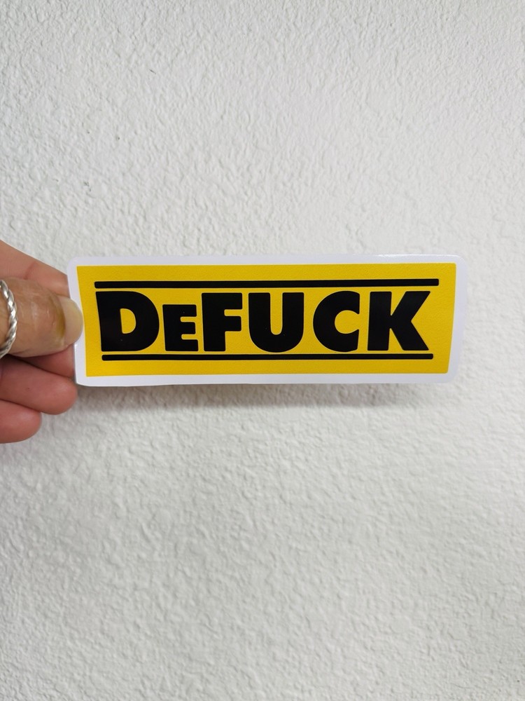DeWalt Tools Funny Sticker Car Decal Tool Box Construction Hard Hat