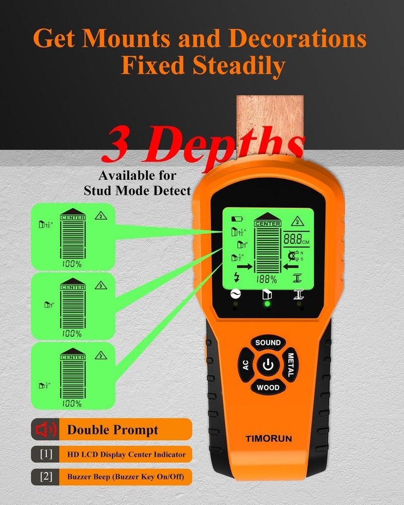 Innovative Wall Scanner with Depth Settings for Precise Home Installations