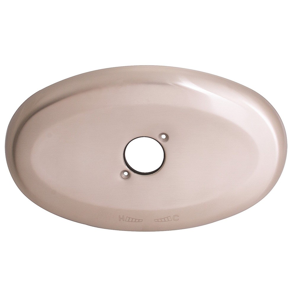 PPG 8542904 for PlumbMaster Brushed Nickel Solid Brass Oval Escutcheon Sin