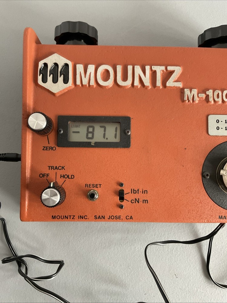 MOUNTZ M-100 Torque Calibrator Untested!