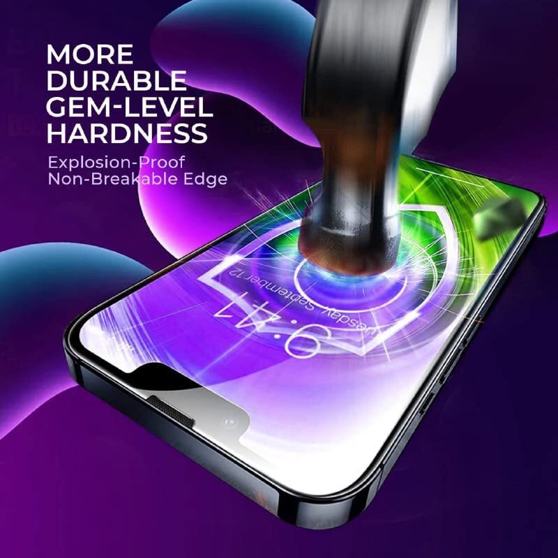 3 Pack For iPhone 14 Plus Pro Max iPhone HD Tempered Glass Screen Protector