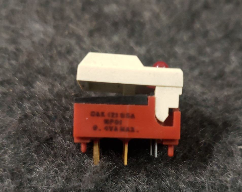 C&K MP01 White Button Momentary Push Switch (C12B1)