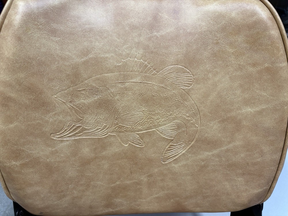 Bass Embossed Folding Boat Seat