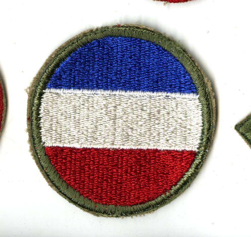 Army Ground Forces White Back Patch WWII Original