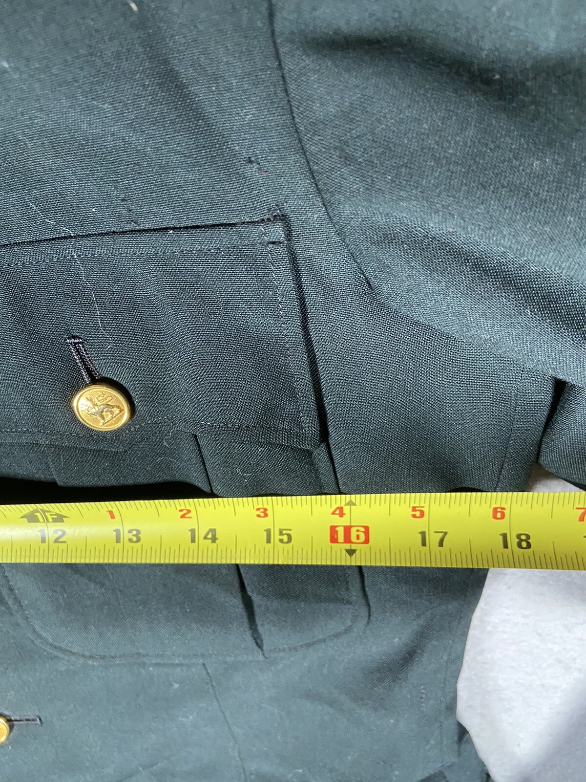 1969 Men's Service Dress Canadian Military Overcoat Greatcoat Sergeant Size N6