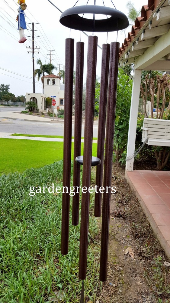 LARGE 60" WIND CHIME BROWN 60" LARGE WIND CHIME Deep tone