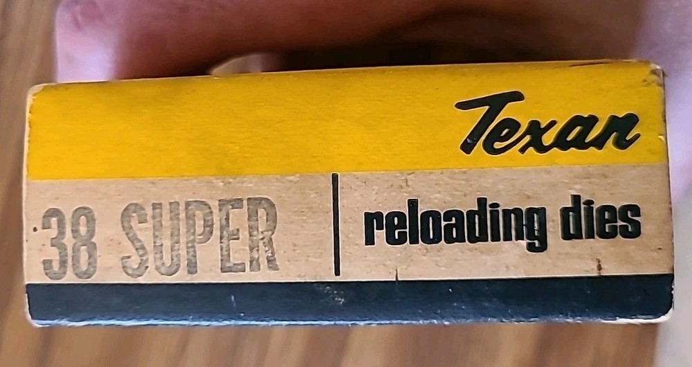 Texan Reloading 3 Die Set 38 Super - New Open Box