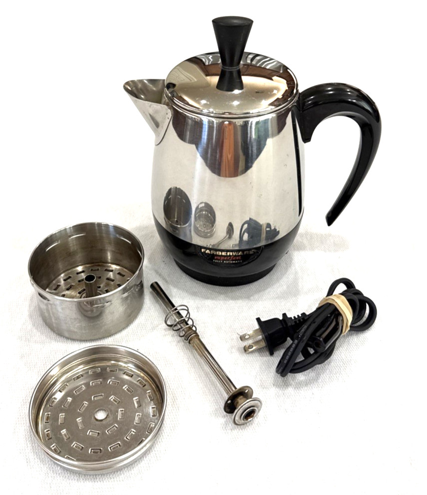 Farberware 134B Superfast Automatic 2-4 Cup Electric Coffee Percolator Complete