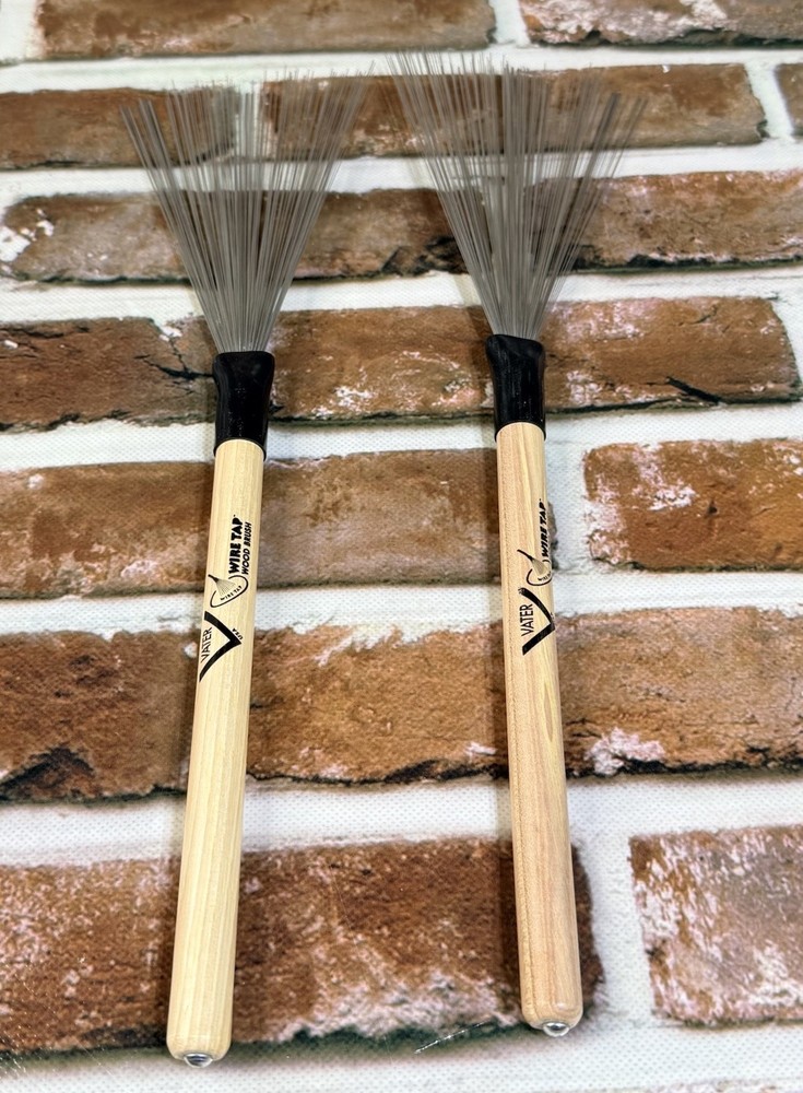 2 Vater Wire Tap Wood Handle Brushes