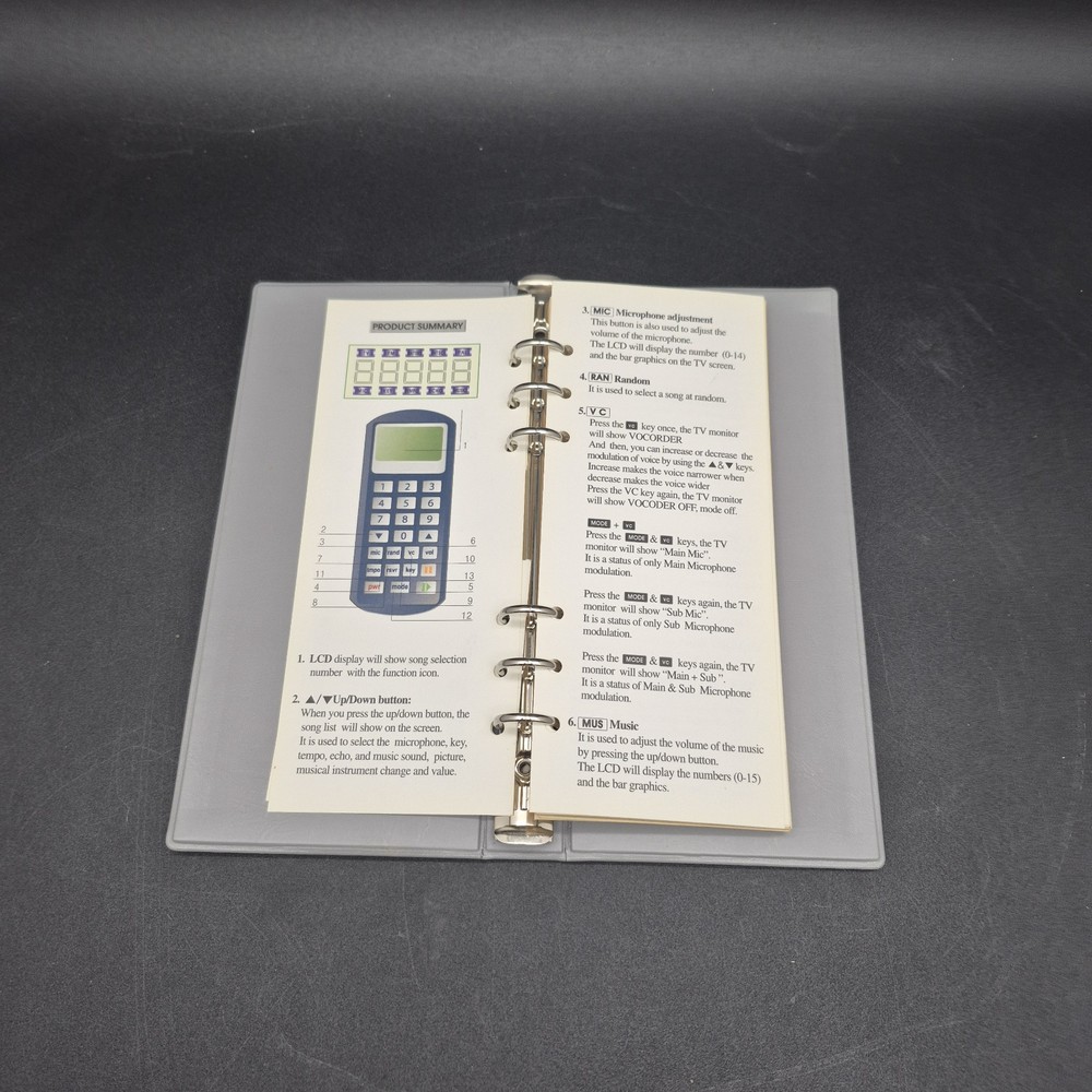 Magic Sing II Enter-Tech Karaoke Microphone System w/ 2 Mics + Songs Tested