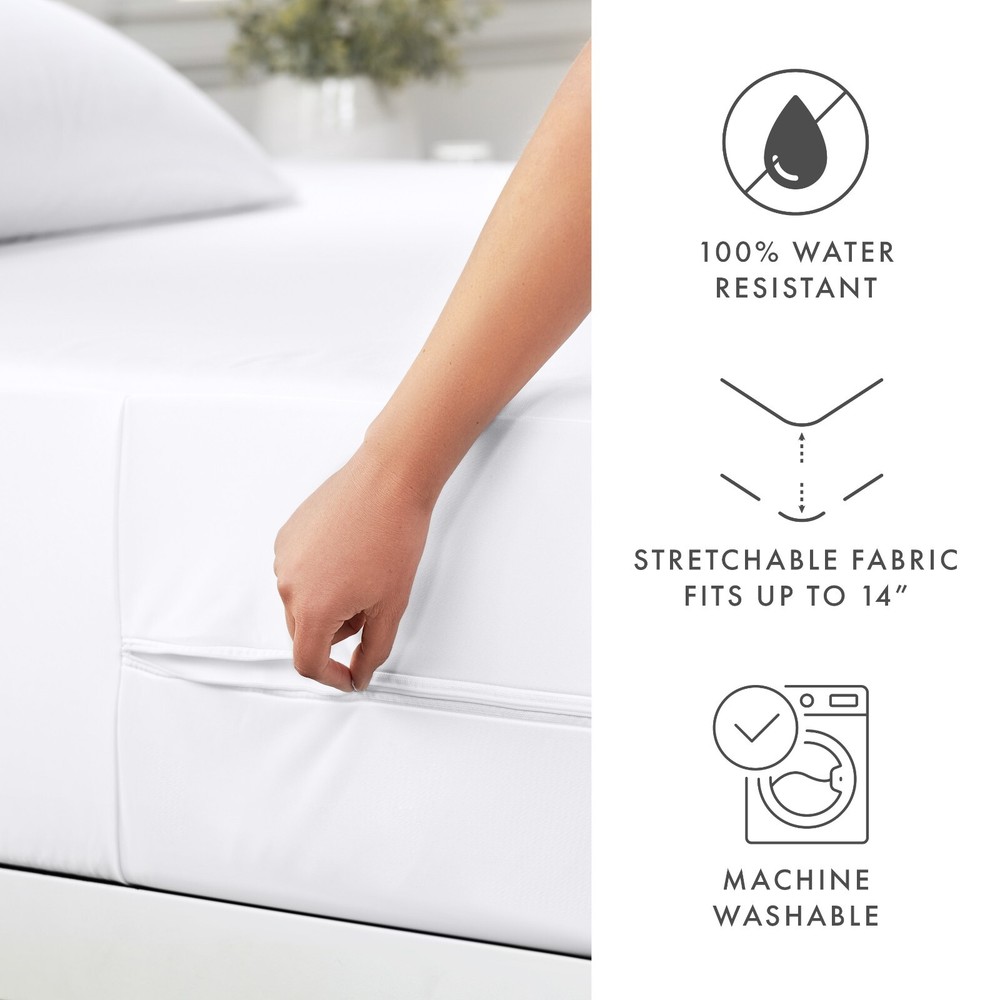 Kaycie Gray Basics High Quality Zippered Mattress Protector 100% Bed Bug Proof