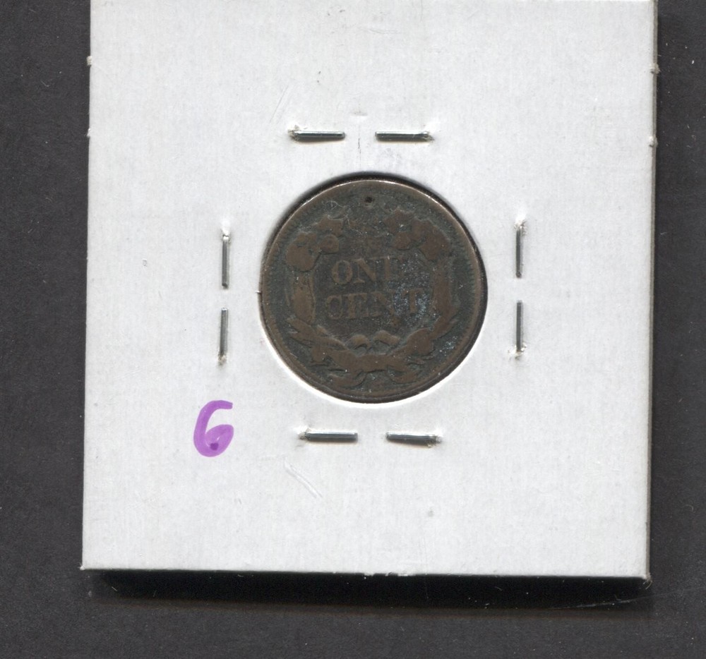 1858- Flying Eagle- 1 Cent- VG- Surface Corrosion