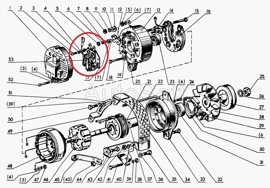 belarus tractor alternator internal regulator