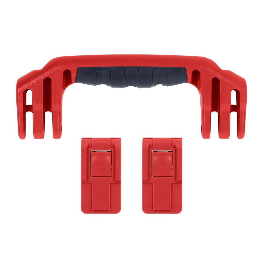 Red Pelican 1450 push button latches & handle set.