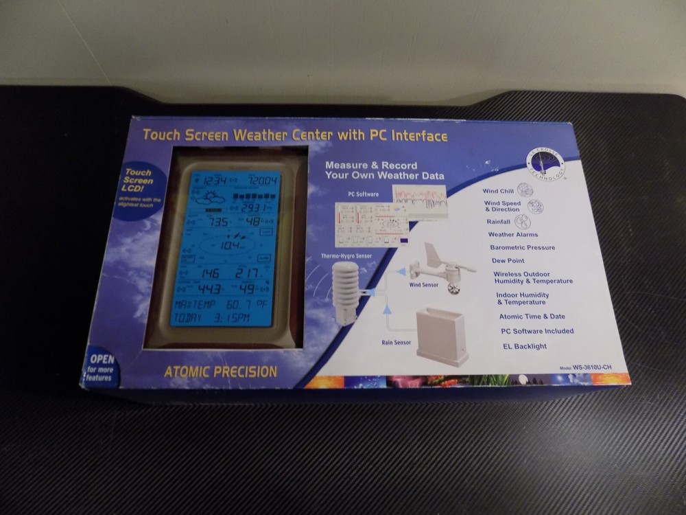 La Crosse Technology Touch Screen Weather W/Pc Interface WS-3610U-CH