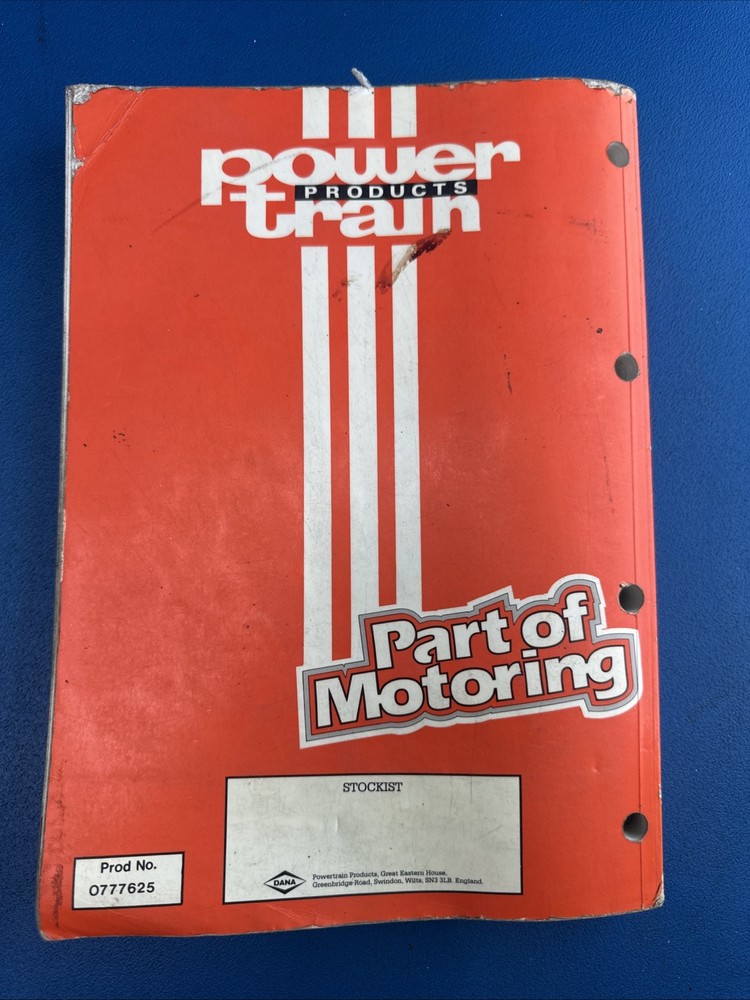 POWER TRAIN ENGINE PARTS BOOK 1989 502 PAGES SAME DAY DISPATCH