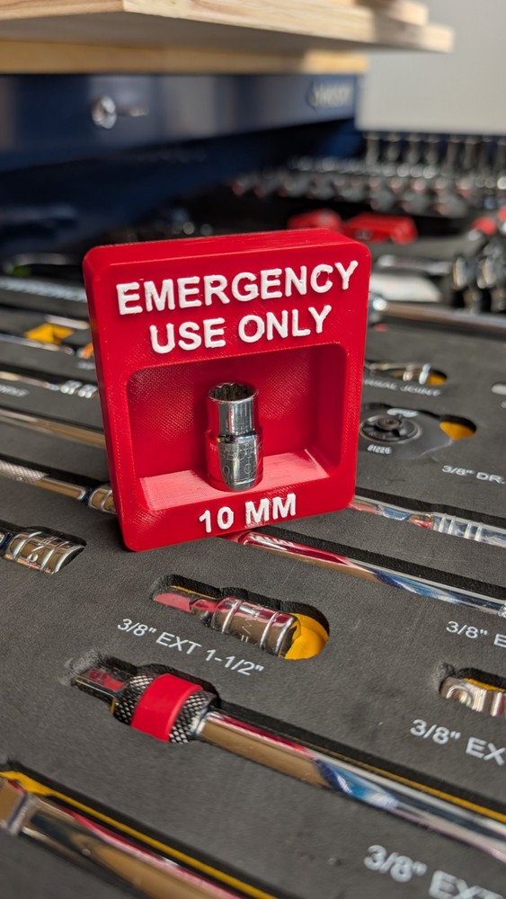 Emergency 10mm Socket Holder