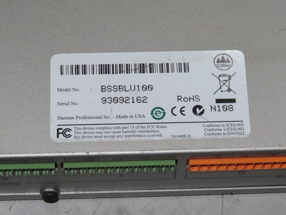 SOUNDWEB London BLU-100 12x8 Signal Processor Model BSSBLU100M