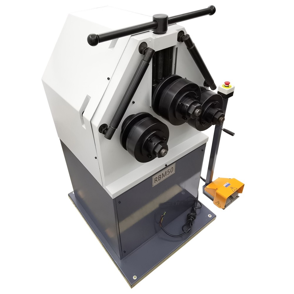 Vertical 220V Type 50 Electric Three-Roller Round Bending Machine Roll Bender