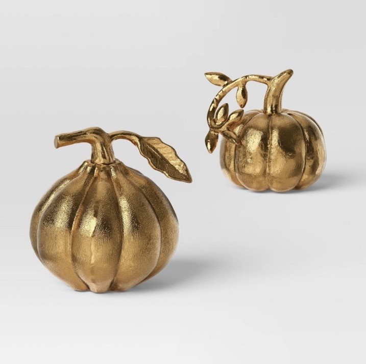 3pk Fall Mini Gold Pumpkins - Threshold™