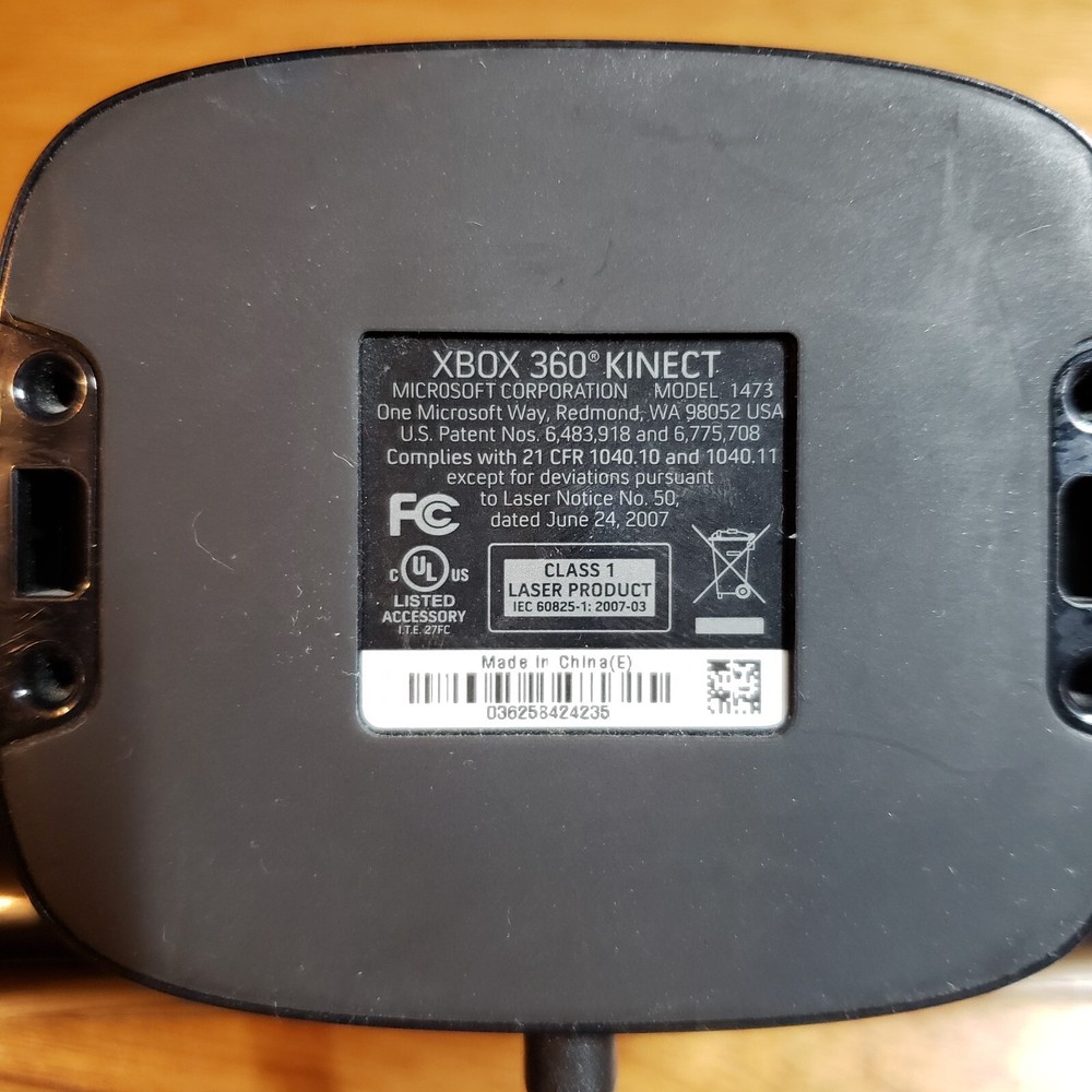 Xbox 360 Kinect Sensor Bar Camera Model 1473 Black