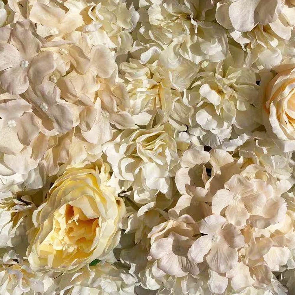 6 Pack Artificial Silk Flower Wall Panels for Wedding & Party Decor