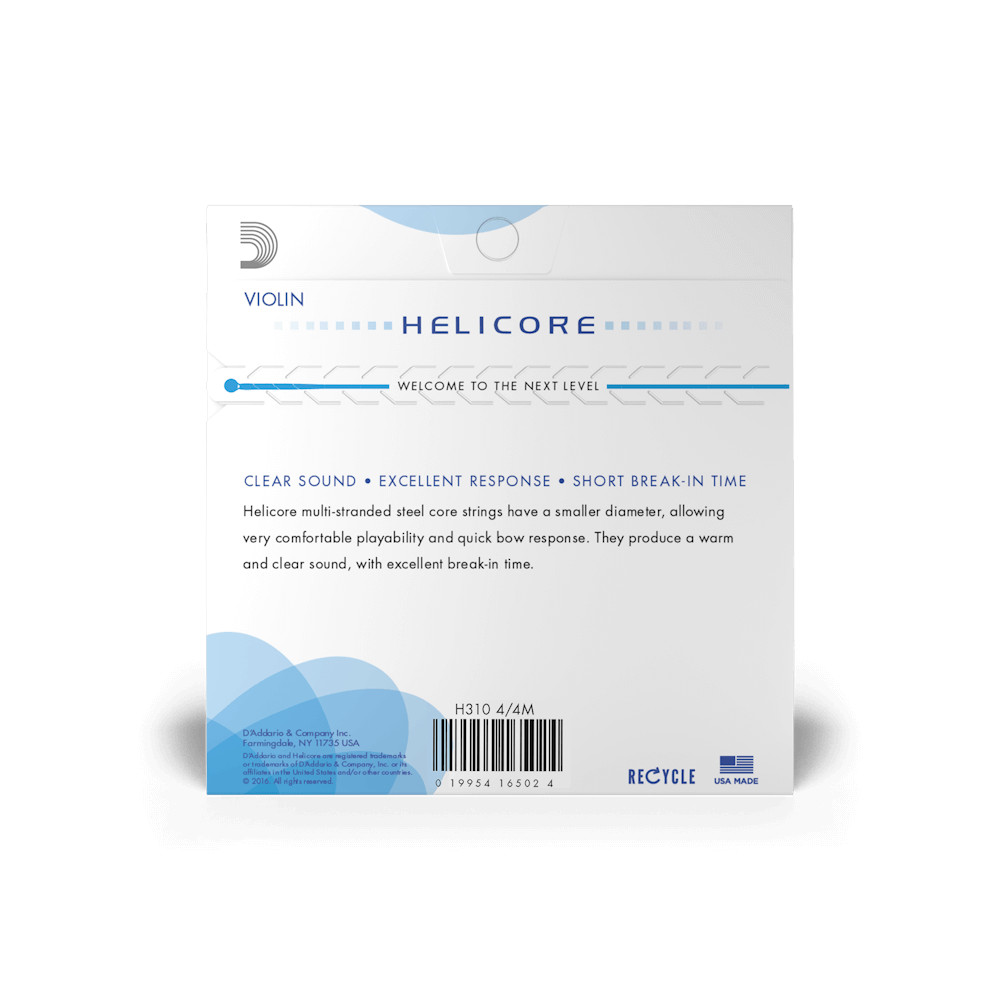 D'Addario Helicore H310 4/4 Violin Strings Set Medium