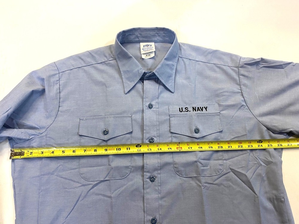 NAVY UTILITY WORK SHIRT, 2X New Condition