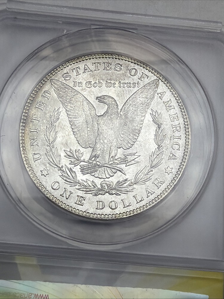 1884 Morgan Silver Dollar ANACS MS63 90% Silver