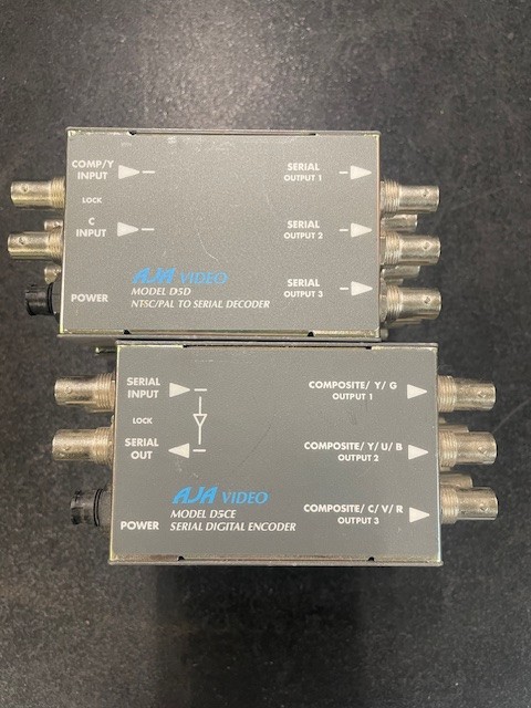 AJA D5D  NTSC/PAL To Serial Decoder (lot of 7)