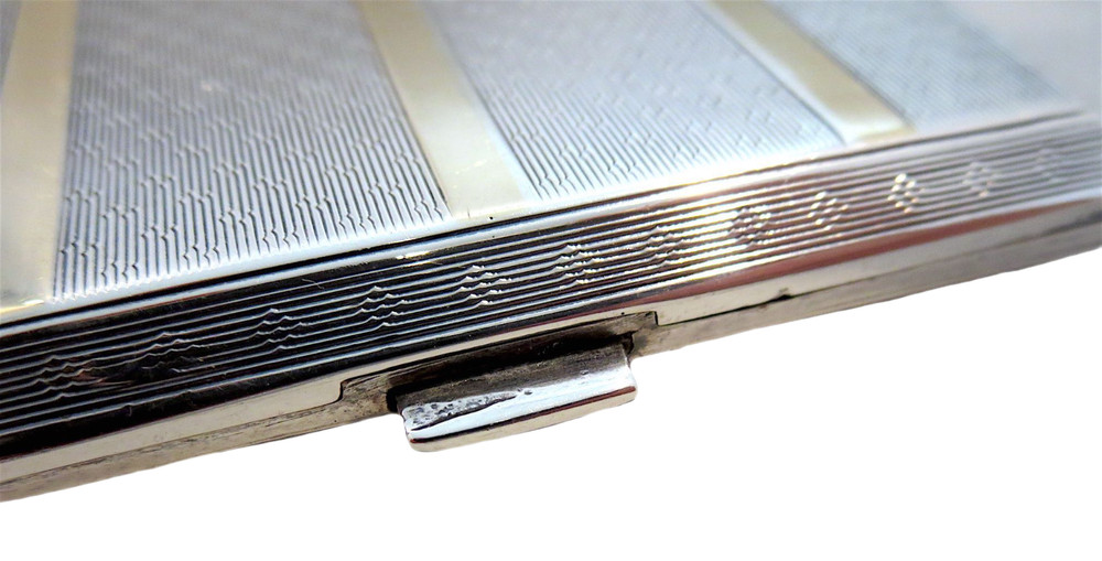 SILVER Art DECO - ANTIQUE Box Or CASE Signed