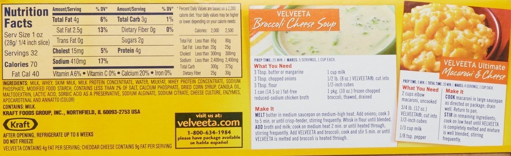 Kraft Velveeta-32 oz, 2 ct