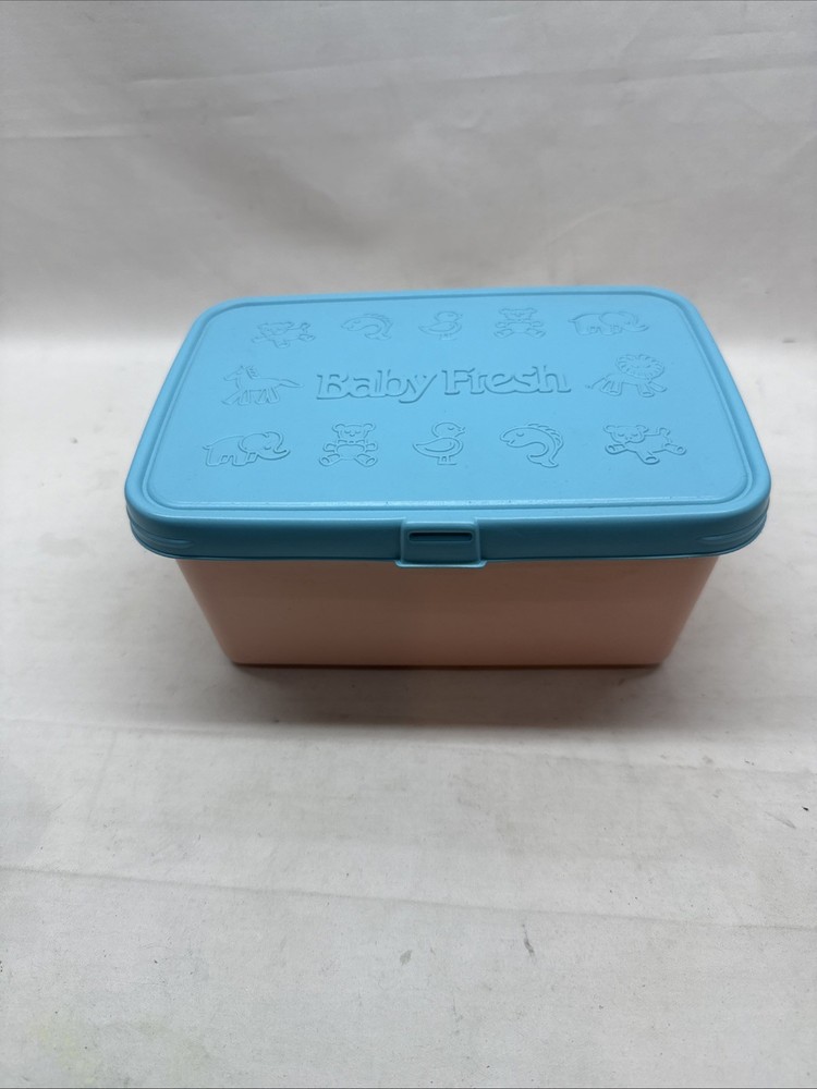 Vintage Baby Fresh Scented Empty Wipe Container PINK