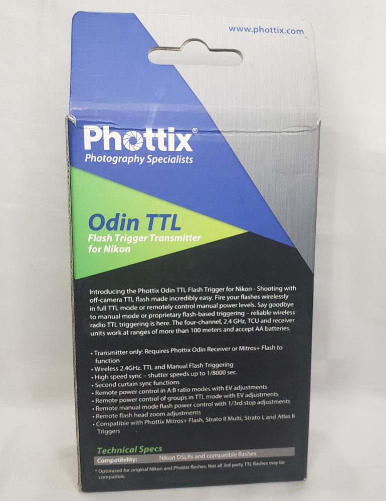 Phottix Odin tranmitter for nikon