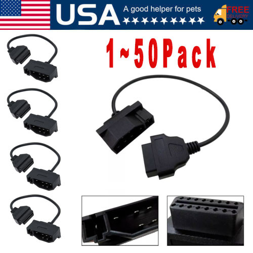 For Ford Engine Repair Tool 7 Pin OBD1 to OBD2 Cable Adapter Code Reader Scanner