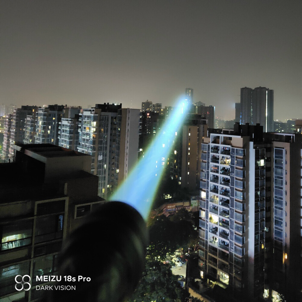 New White Laser Lighting Flashlight 1800 Meters Long-Range Outdoor