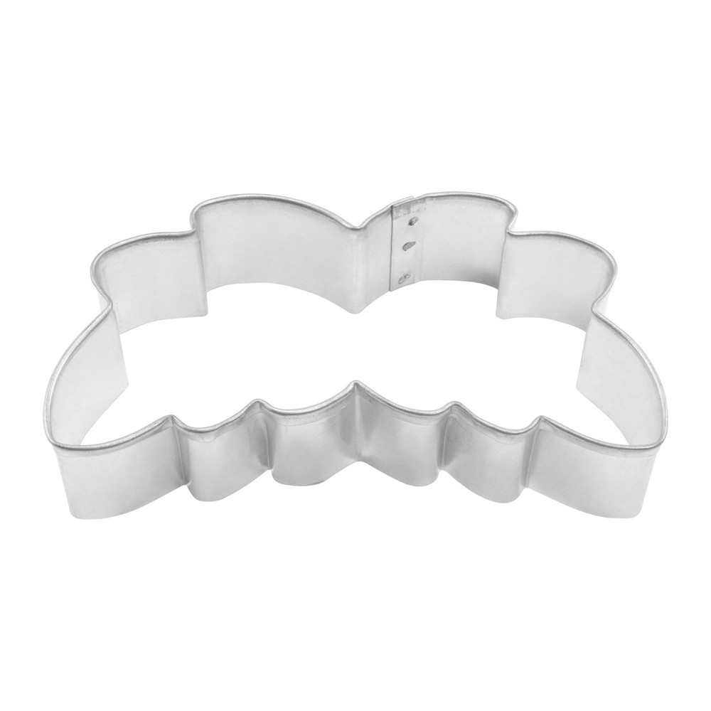 R&M Eucalyptus Leaf 4" Tinplated Cookie Cutter, Silver