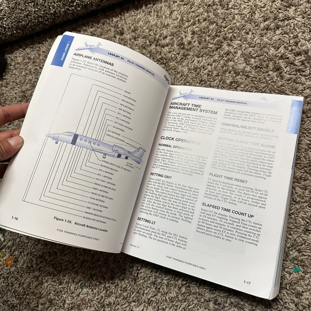 Learjet 60 Pilot Training Manual Book FlightSafety Third Edition