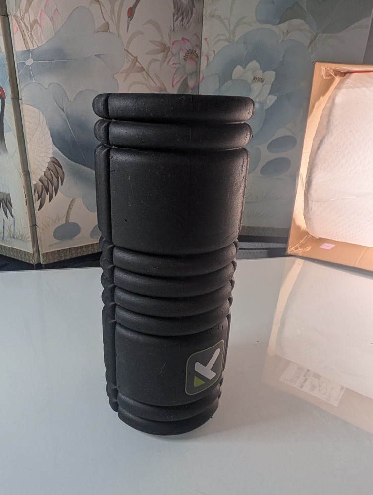 TriggerPoint GRID Foam Roller - Black - Deep Tissue Massage & Recovery - Clean