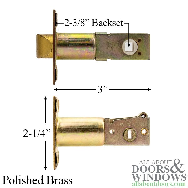 2-3/8" Backset Latches, Spring & Deadbolt Combo