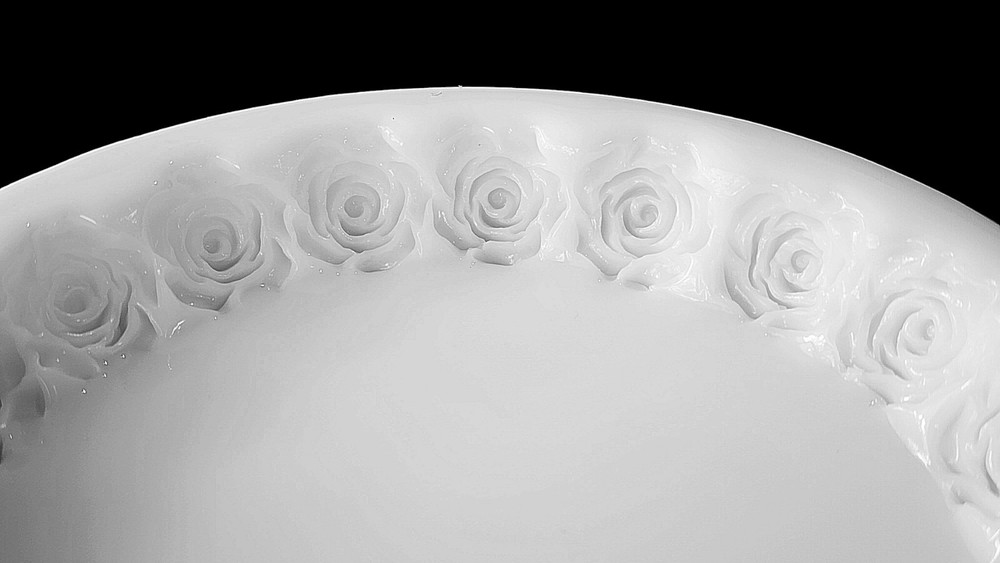 Small ROSE Edge Coaster Silicone Mold AU