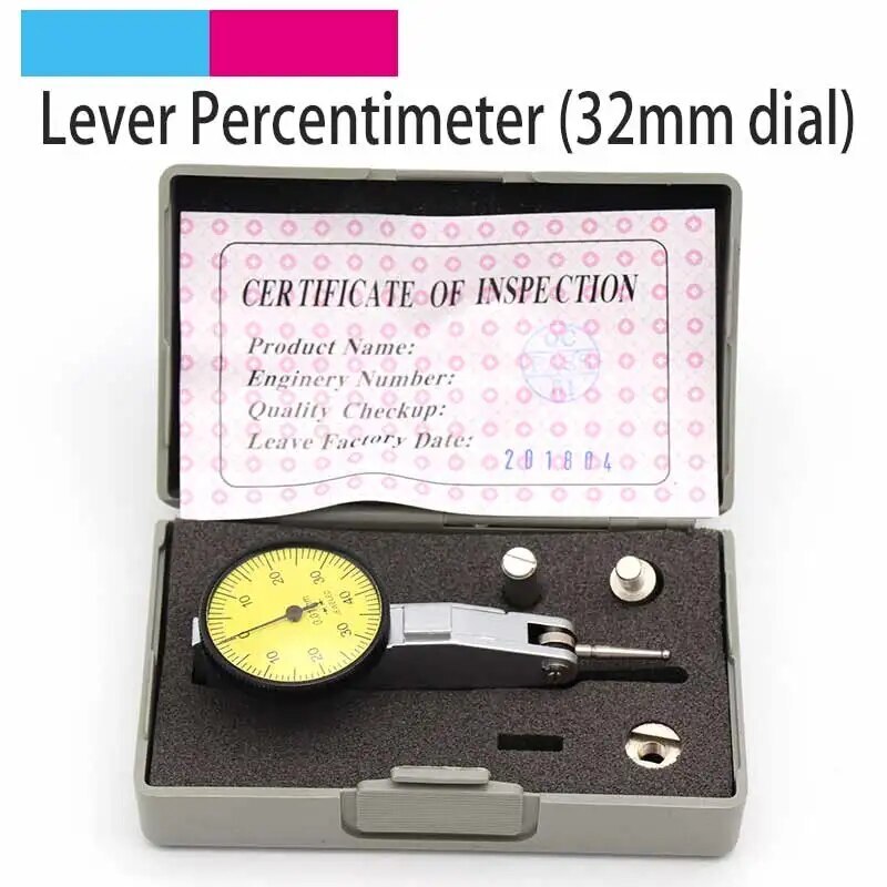 Shockproof Waterproof Leverage Dial Indicator Measurement Instrument 0-0.8mm